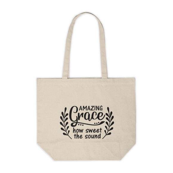 Amazing Grace How Sweet The Sound Custom Tote Bag - Picture 1 of 3
